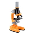 thumbnail image 2 of Microscopio para niños, juguetes, muestras, laboratorio científico, 100x 400x 1200x, instrumento de juego de alta resolución, regalo educativo de cumpleaños, naranja kenally FN000743-02B, 2 of 7