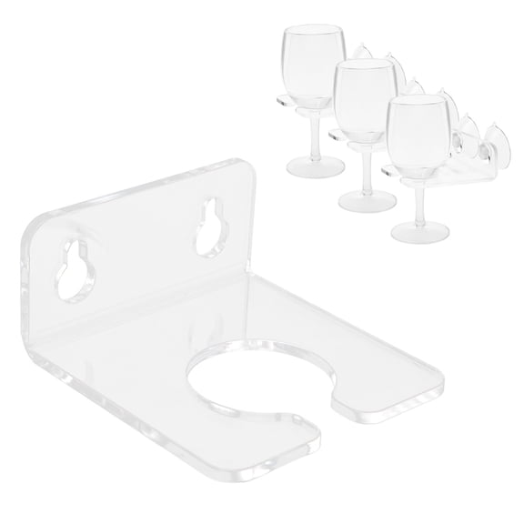 Portable Bathtub Wine Glass Holder,Portable Bathtub Wine Glass Holder Strong Suction Cup Transparent Acrylic Shower Bathtub Holder for Home Bathroom Drink Beer Drink Coffee