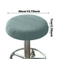 thumbnail image 3 of 40x7cm Black Round Stool Chair Cover, Stretchable, Polyester, with Jacquard Surface, Widely Applicable, 3 of 6