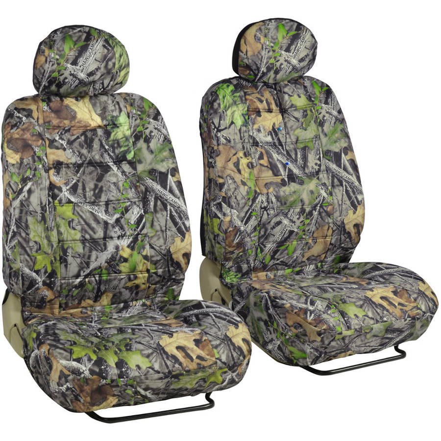 BDK Camo Durable Front Car Seat Covers, Side Airbag and Armrest