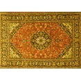 thumbnail image 1 of Ahgly Company Indoor Rectangle Medallion Yellow Traditional Area Rugs, 3' x 5', 1 of 4
