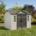 thumbnail image 3 of Lifetime Polyethylene Outdoor Storage Shed, 8' x 8' x 10', Gray (60243), 3 of 9
