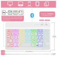 thumbnail image 3 of Funda de teclado DETUOSI para Samsung Galaxy Tab A9 8.7 SM-X110, 3 of 7