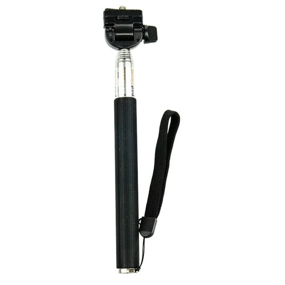 Destyer 1/2 Extendable Handheld Selfie Stick Telescopic Monopod Tripod Mount Adapter Replacement for /Xiaoyi Action Sport Camera black 1 Pc