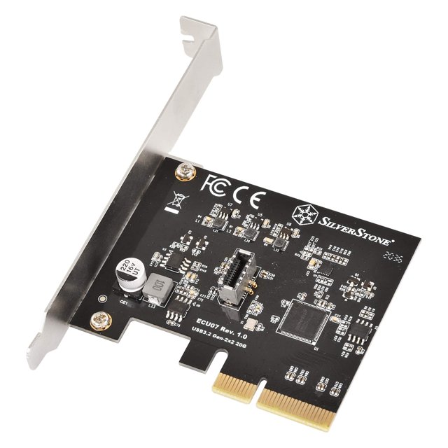 Tarjeta de Expansión PCIe SilverStone ECU07 USB-C 20Gbps Gen 2x2