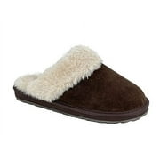 Clarks Scuff Slip-On Cosy Open Back Comfort Clog Slipper Mule Slipper Dk Brown (6, Dk Brown)