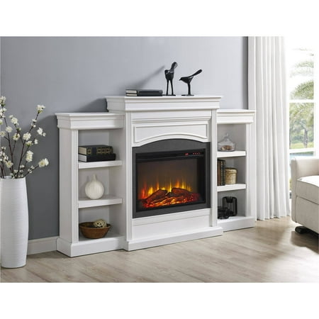 Ameriwood Home Lamont Mantel Fireplace, White