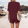 thumbnail image 4 of Summer Women's Casual Suit Tops And Shorts Fashion Two-Piece Set, 4 of 9