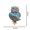 blue owl, variant on 2024 Fashion Cute Alloy Animal Insect Crystal Brooch Pin Women Party Jewelry-red cock