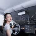 thumbnail image 4 of Parasol para parabrisas de coche, mango Flexible plegable 360 ​​que aplica cubierta frontal de ventana, superficie de Nano parasol de cristal de hielo, 4 of 5