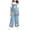 Light Blue, variant on Girls' Cute Graphic Denim Overalls Wide Leg Jumpsuit Baggy Jeans Pants Kids Washed Stretchy Jumpsuit with Pockets 6-14Y