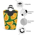 thumbnail image 4 of Lsque Orange Laundry Basket, Laundry Hamper, Dirty Clothes Hamper for Laundry, Collapsible, Waterproof Laundry Baskets with Aluminum Handles for Laundry, Dorm, Family, 4 of 6