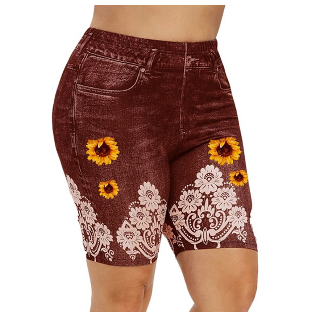 plus size red denim shorts