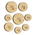 thumbnail image 1 of Creepy Spider in Spiderweb Wood Buttons for Crochet Knitting Sewing DIY Craft - 0.75 Inch Small (12pcs), 1 of 7