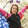 4th Of July Patriotic Headband Hat USA Letter Hairband Red White Blue