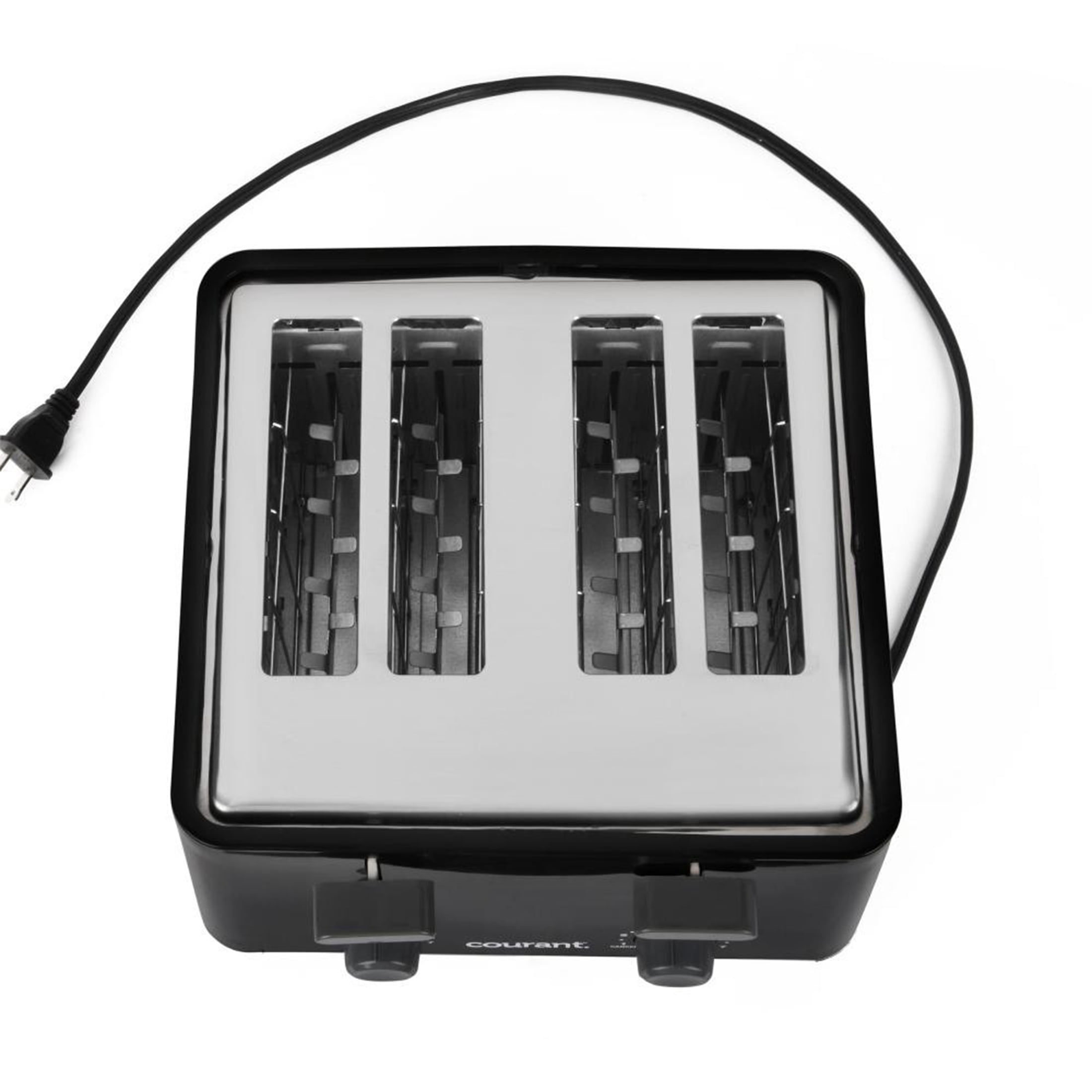 Courant 4 Slice Toaster, Cool Touch Plastic, 1-1/4 Inch Wide Slots