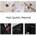 thumbnail image 4 of Hanging Jewelry Organizer Bag (40-Pockets) & 20 Magic Tape Hook Storage Bag Closet Storage for Portable Travel, Rings, Earrings, Necklaces, Clear PVC Plastic Windows, Roll-Up (Beige), 4 of 7
