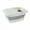 White, variant on Leodye 1PCS Foldable Foot Bath Bucket - with Handle/Lid & Acupressure Massage, Portable Spa Tool -15.74x12.59x6.69in
