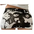 thumbnail image 3 of Jupe Moulante Mini pour Femmes, Imprimé Portrait Stylé, Taille Haute, 3 of 9