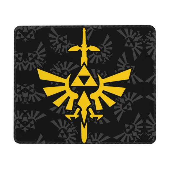 The Legend Of Zelda Mouse Pad,Small Gaming Mousepad,Non-Slip Rubber Base And Stitched Edges Desk Mat For Computer Home Office Work And Study 7 X 8.6 In