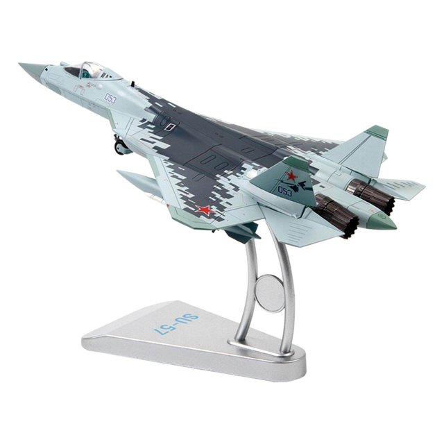 pitrice 1/72 SU57 T50 Metal Fighter Aircraft Model with Stand Net Weight 0.7kg