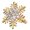 gold-rhinestones, variant on Pack of 6 Exquisite Napkin Rings Pearls Napkins Holder Snowflake Napkin Buckles for Home Dining and Parties