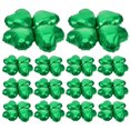 thumbnail image 4 of ColoMX 50 piezas encantador corazón forma trébol de cuatro hojas globos decoración globo fiesta para boda cumpleaños festival (verde), 4 of 7