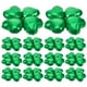 thumbnail image 5 of 50 piezas encantador corazón forma trébol de cuatro hojas globos decoración globo fiesta para boda cumpleaños festival (verde), 5 of 5