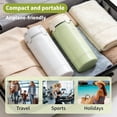 thumbnail image 3 of 4-in-1 Travel Dispenser Bottles, 2026 NEW Refillable Leak-Proof Toiletry Containers for Shampoo, Conditioner, Lotion & Skincare, 120ml Portable Travel Set(GREEN), 3 of 6