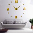 thumbnail image 2 of Reloj de pared Reloj de espejo Metal Número simple Etiqueta DIY 3D Morden Mute Decoración de la sala de estar AweSitey JJ24735-03B, 2 of 6
