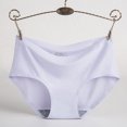 thumbnail image 1 of Ropa interior de seda de hielo para mujer, sin costuras, de una pieza, transpirable, de cintura media, sexy, bragas para mujer, 1 of 5