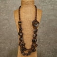 thumbnail image 2 of Retro Bohemian Ethnic Style Necklace Handmade Coconut Shell Multi-layer, 2 of 2