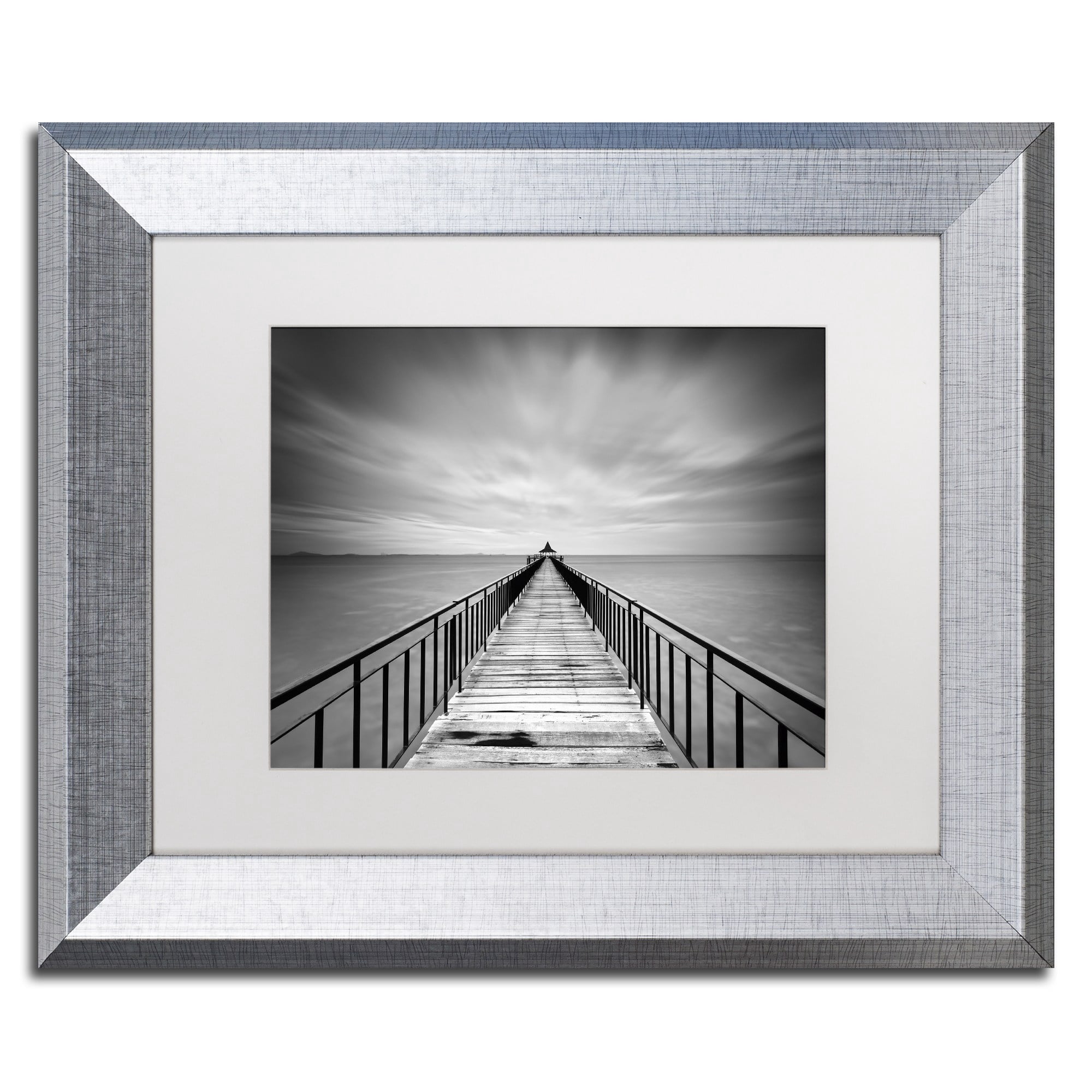 Trademark Fine Art "Withstand" Canvas Art by Michael de Guzman White Matte, Silver Frame