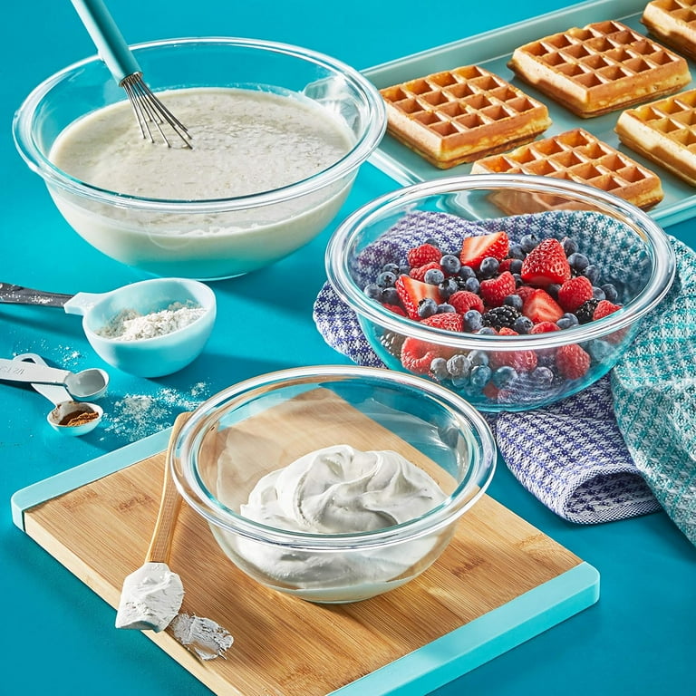 【13日23時まで】割引‼️Pyrex アーミッシュ3点セット Pyrex Glass Mixing Bowls Set, 3-Piece, 1-Qt, 1.5-Qt, 2.5-Qt