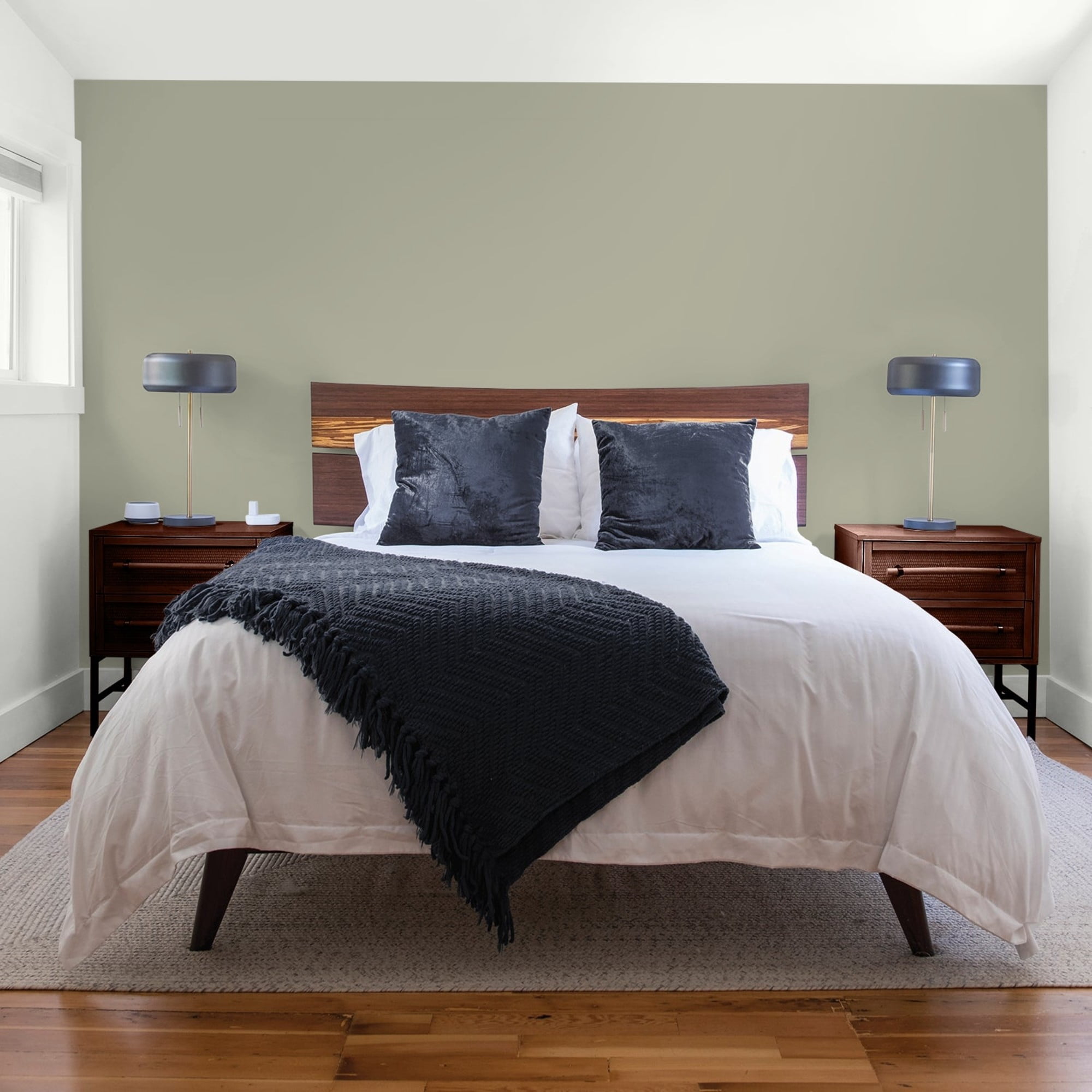 Glidden Fundamentals Smoky Slate Flat Interior Paint and Primer, 1 Quart