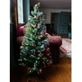 thumbnail image 4 of Flexible Flyer Small Fiber-Optic Christmas Tree. Pre-Lit LED Multi-Color Changing Xmas Decoration, 4 Ft, 4 of 7