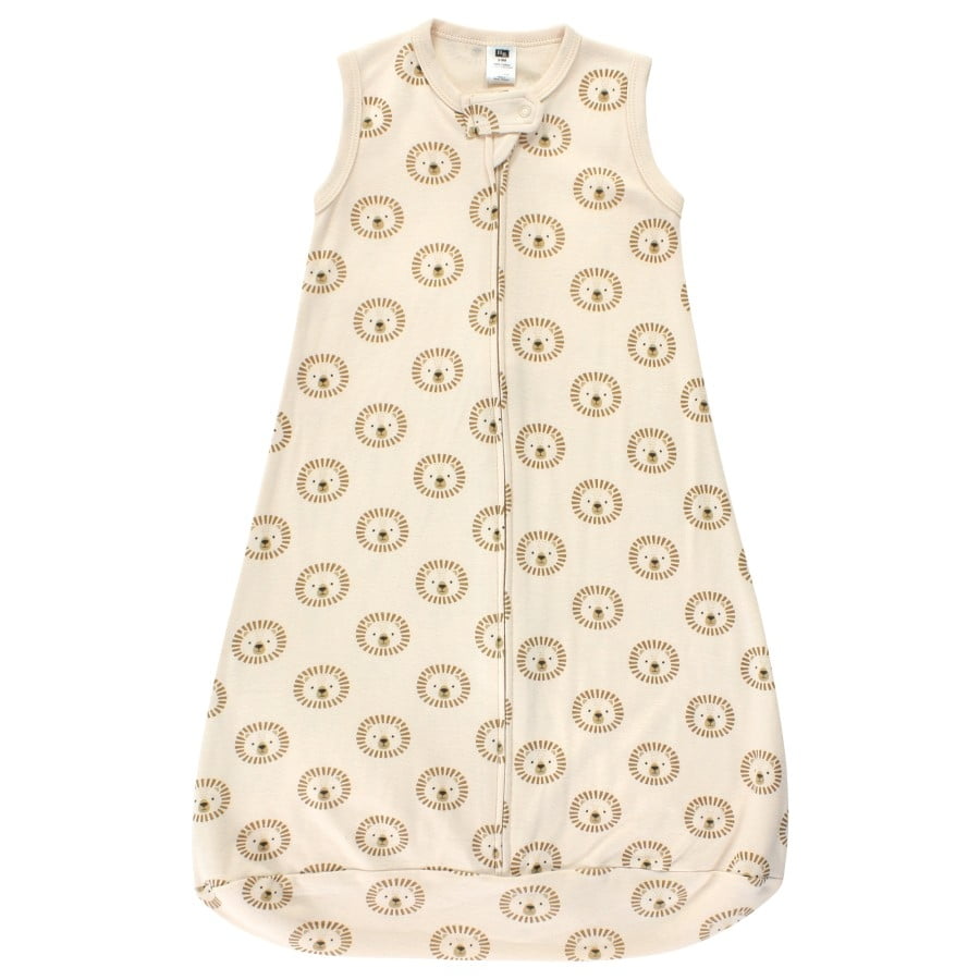 Hudson Baby Cotton Long-Sleeve Wearable Sleeping Bag, Sack, Blanket, Brave Lion Sleeveless, 0-3 Months