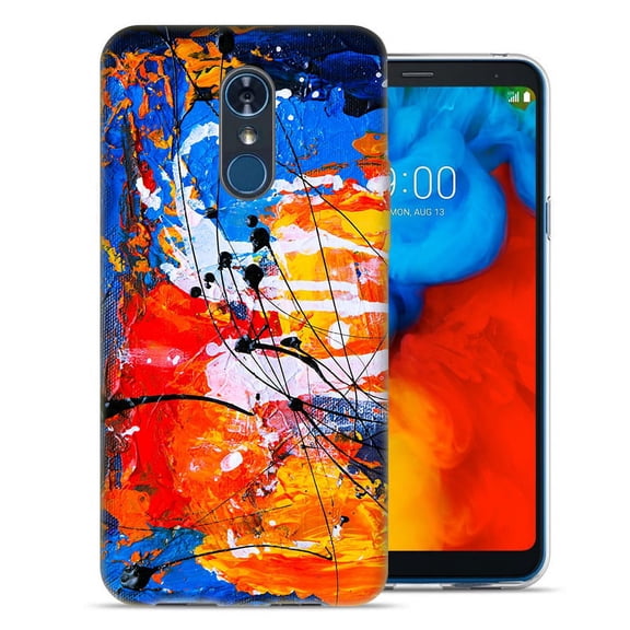 MUNDAZE LG Stylo 4 / Stylo 4 Plus Design Case - Oil Paint Splatter Design Skin Phone Case Cover