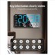 thumbnail image 2 of 2X Reloj de Pared Digital Grande de 8,4 Pulgadas, Despertador LED con Dígitos Grandes, Fecha, Temperatura, Horario de Verano, para Habitación, Dormitorio, Regalo, Azul, 2 of 5
