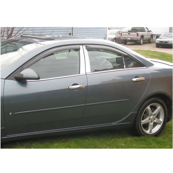 Stainless Steel Pillar Trim 6Pc Fits 2005-2009 Pontiac G6 PP45271 QAA