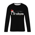 thumbnail image 4 of Brondbend Men's Tops Christmas Cheap Shirts for Men Long Sleeves Crewneck Pullover Print Stylish Blouse Loose Fit Party Clothes Black, 4 of 5