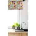 thumbnail image 3 of Ambesonne Floral Window Valance, Vintage Colorful Roses Twedia Flower Arrangement, Curtain Valance for Kitchen Bedroom Decor with Rod Pocket, 54" X 12", Multicolor, 3 of 3