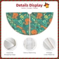 thumbnail image 3 of Bingfone Christmas Tree Skirt Mat Christmas Decoration Interior 36" -Fall Forest Squirrel, 3 of 6