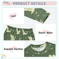 thumbnail image 4 of joogoo Flying Swans Green 2 Piece Long Sleeve Tee and Pants Cotton Pajama Set 6Y, 4 of 7