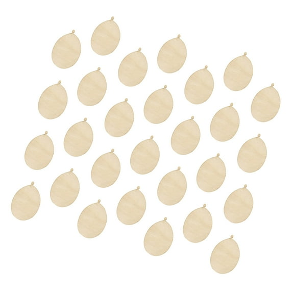 100 Pcs Balloon Shaped Unfinished Wood Slices for Crafts, Home Decor, Wedding Ornaments and Creative Projects