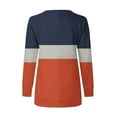 thumbnail image 3 of XUNKUSGA Womens Sweatshirts Half Zip Color Block Pullover Tops Casual Long Sleeve Fall Clothes for Women Loose Relaxed Fit Crewneck Plain Sweatshirts S-3XL Orange, 3 of 4