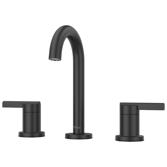 Open Box Pfister Lg49-Bi0 Brislin 1.2 GPM Widespread Bathroom Faucet - Black
