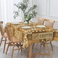 thumbnail image 2 of Vintage Striped Splicing Linen Table Cloth Rectangle Coffee Stain Resistant Washable Tablecloths Farmhouse Checkered Neutral Table Cover for Dining Room Kitchen Table Decor,60x84 Inch, 2 of 7