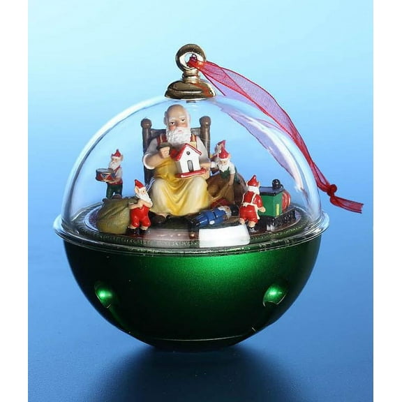 Icy Craft Santa's Workshop Musical Bell Orn.