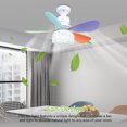 thumbnail image 4 of (B) Control Remoto 【】 Ventilador 5 Aspas Colores Ventilador Control Remoto Dividido E27 (empaquetada en Cartón Kraft Engrosado), 4 of 9